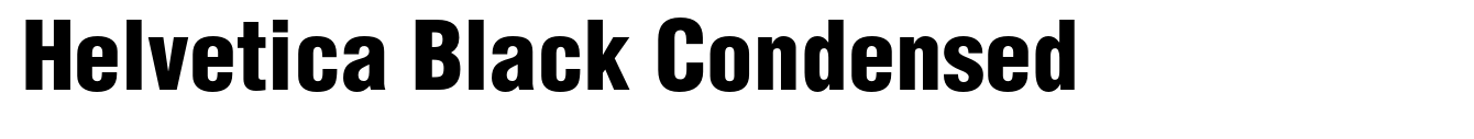 Helvetica Black Condensed image